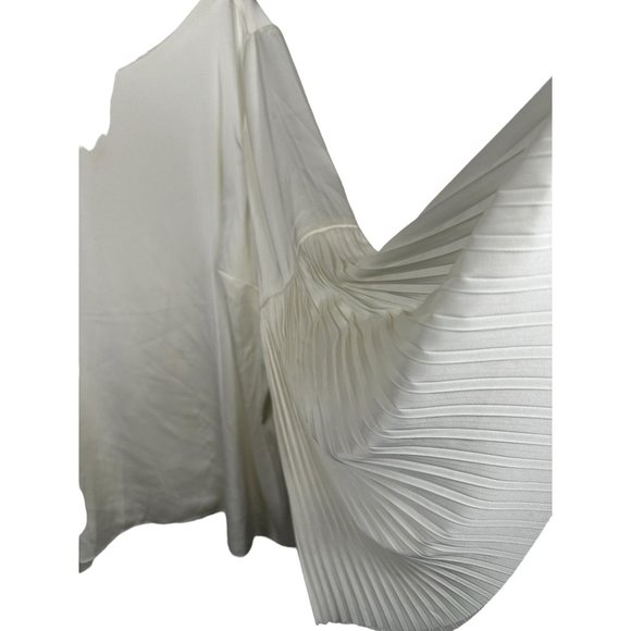 The Limited Collection 3X Blouse Top Womens Cream Angel Sleeves Flowy Poly Spand - Picture 7 of 16